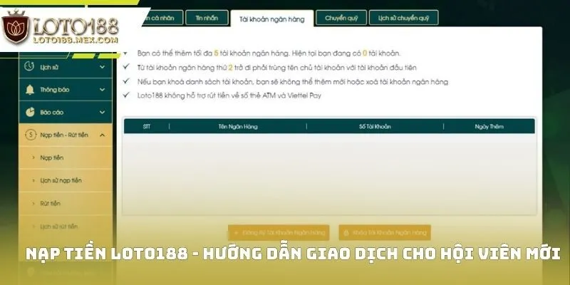 Nạp Tiền Loto188